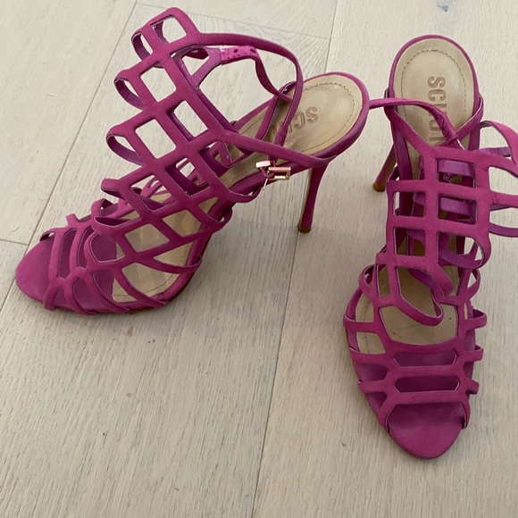 Schutz Juliana Caged Sandals Pink - Picture 4 of 7